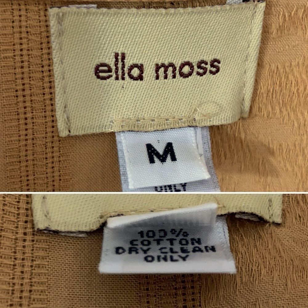 Ella Moss Mustard Ruffle Button-Down Shirt - Picture 10 of 10